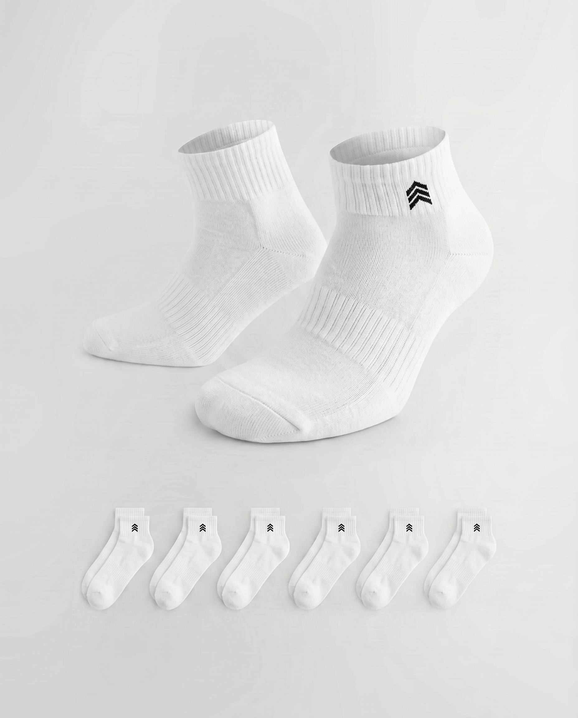 3 PAIRS - WHITE SOCKS