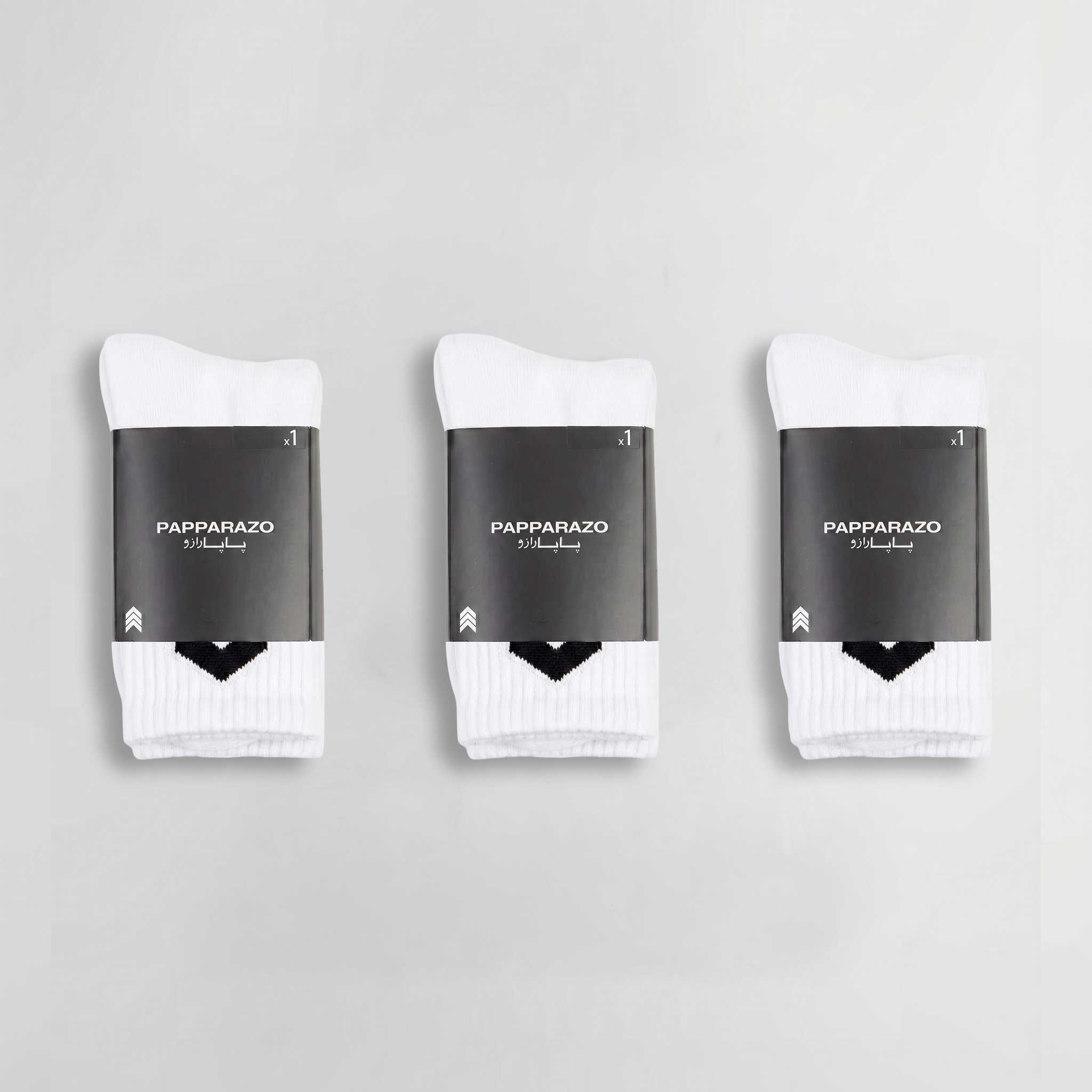 3 PAIRS - WHITE SOCKS